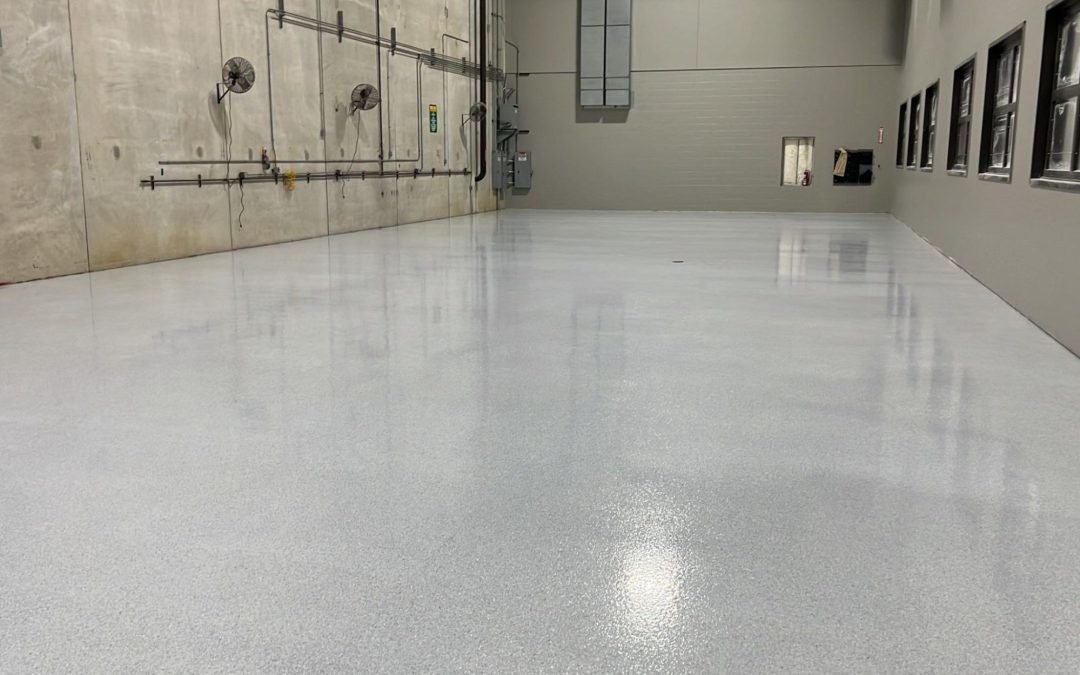 epoxy floor coatings install with epoxy vinyl flake and industrial top coat material